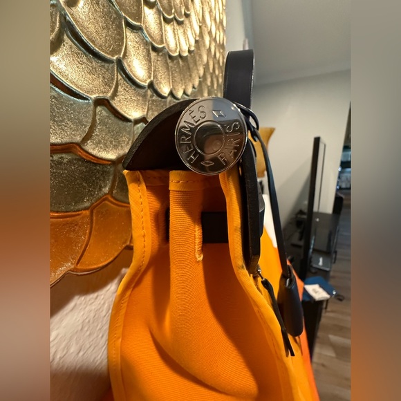 💯AUTH PRE-LOVED LUXURY HERMES TOILE CANVAS/LEATHER HERBAG 31 SHOULDER BAG🔥🔥🔥 - Picture 12 of 16